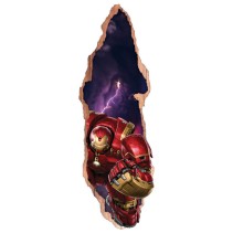 Vinilos puertas 3d iron man de marvel